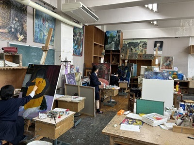 油絵放美展にむけて